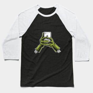 Zombie Phone Baseball T-Shirt